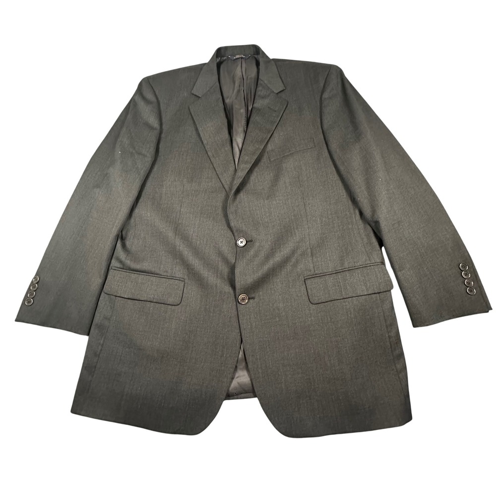 Brooks Brothers Men's Madison 100% Wool 2-Button Blazer Gray USA • 44L / 39W‎